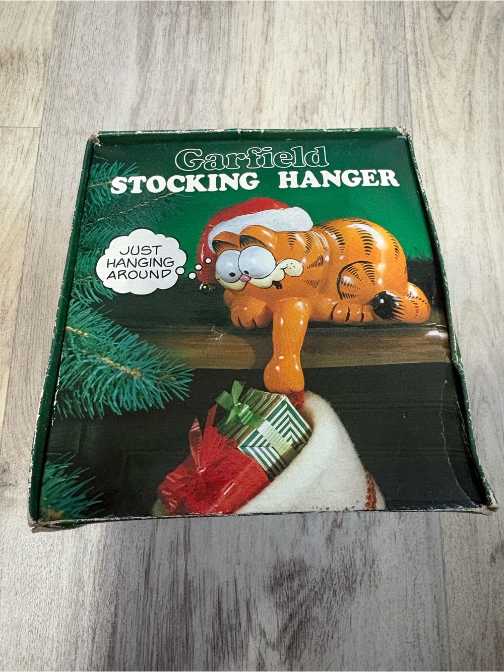 1978 Vintage Enesco Garfield Stockings Hanger NIB